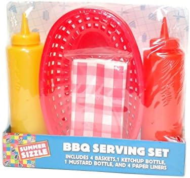 BBQ Serving Set with Plates and Napkins