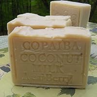 Handcrafted Copaiba Soap with Acai Berry Butter Brazilian Almond Oil and Coconut Milk
