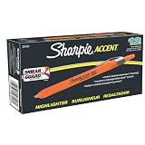 SharpieAccentPen-StyleRetractableHighlighters,12FluorescentOrangeHighlighters(28006)