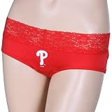 NCAA Philadelphia Phillies Ladies Red Super Soft Lace Trim Panties (Small)