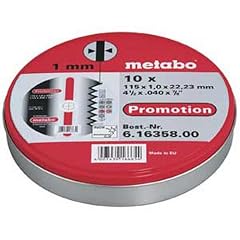 Metabo 6.16358.00 Inox Trennscheiben 115x 1,0, 10 St�ck in Blechdose