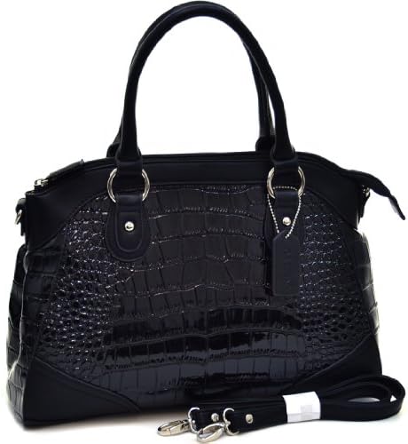 Classic Chic Patent Croco Satchel