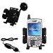 Sprint Palm Treo 700wx Flexible Auto Windshield Holder with Car Charger - Uses Gomadic TipExchange