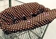 3 N 1 Shopping Cart & High Chair Cover - Chocolate and Pink Dots - Cuter Than A Ducks Butt
