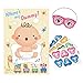ADJOY Pin The Pacifier on The Baby Game - Baby Shower Party Favors and Game - Pin The Dummy on The Baby Game