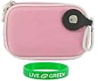 Nylon Hard Shell Carrying Case (Pink) for Nikon Coolpix S6000 14 MP Digital Camera Bronze