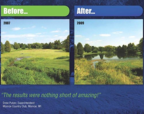 Healthy Ponds Refills for All Purpose Pond & Water Cleaner 2,500; 4 30-Day Refills Treat up to 2,500 Gallons for 120 Days