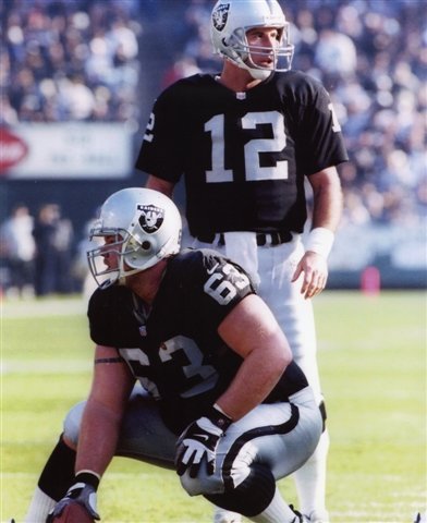 BARRETT ROBBINS & RICH GANNON OAKLAND RAIDERS 8X10 SPORTS ACTION PHOTO (3)