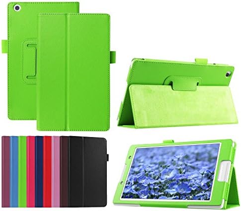 Lenovo Tab2 A8-50F Case - Folio PU Leather Protective Case Stand Cover Skin For 2015 Released 8 Inch Lenovo TAB 2 A8-50F Tablet (Green)