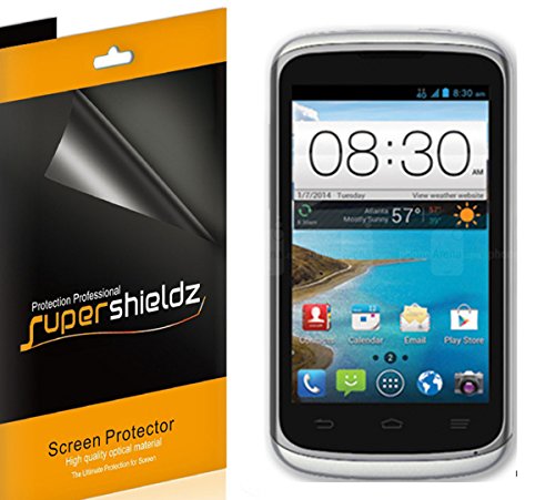 [6-Pack] SUPERSHIELDZ- High Definition Clear Screen Protector For ZTE Sonata 4G (AIO Wireless) + Lifetime Replacements Warranty [6-PACK] - Retail Packaging