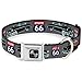 Buckle-Down Seatbelt Buckle Dog Collar - Route 66 Classics Gray - 1