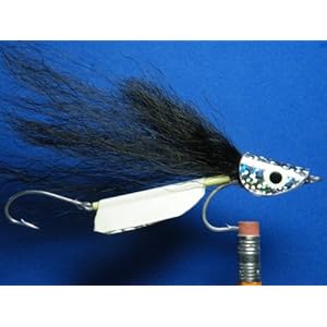 NEW FLIES Holographic & Glow in the Dark Tandem Hook Floating Head Fly #29