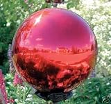 12 Stainless Steel Mirror Gazing Ball 'Ruby'