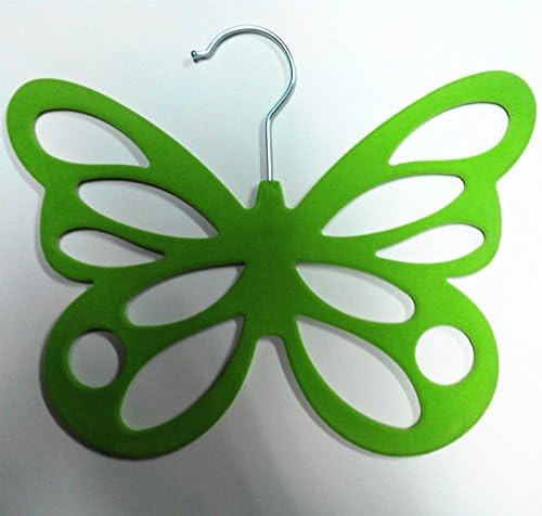 CCrystal Multi-purpose flocking butterfly Scarves Holder / Hanger / Organizer set of 2 Green