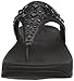 fitflop Women's Biker Chic Flip Flop All Black 6 M US