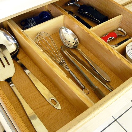 Kitchen : Expandable Kitchen Drawer Divider 5 Piece