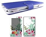 Bundle Monster Barnes & Noble Nook Synthetic Leather Case Cover Jacket + Skin Sticker + Screen Protector Ebook Accessories Combo - Fit 3G and Wifi Version
