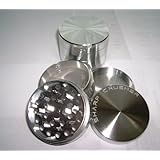 NEW SHARP CRUSHER 2.5" Inch LARGE CNC Aluminum 4 PC Pollen Herb Spice Grinder. INCLUDES POLLEN SCRAPER