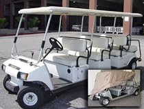 Deluxe 8 Passenger Golf Cart Cover- Taupe 172"Lx48"Wx66"H