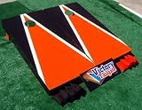 Black & Orange Custom Painted Cornhole Bag Toss Game Set