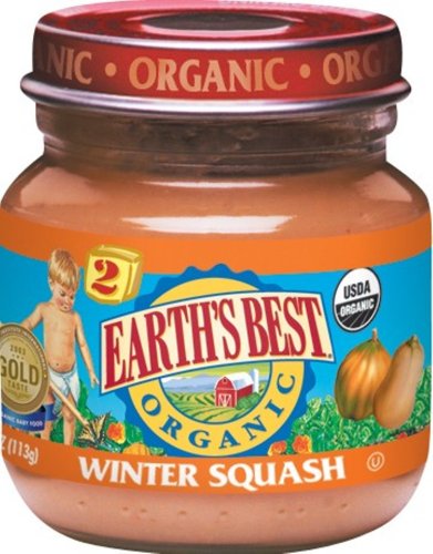 Earth's Best 2nd Winter Squash, 4 Ounce Jars (Pack of 24) by Earth's Best
