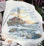 Lighthouse Cove Quilt Stmp X-Stitch-34''X43''