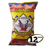 Pan De Oro Red, White, and Blue Corn Tortilla Chips, 9-Ounce (Pack of 12)