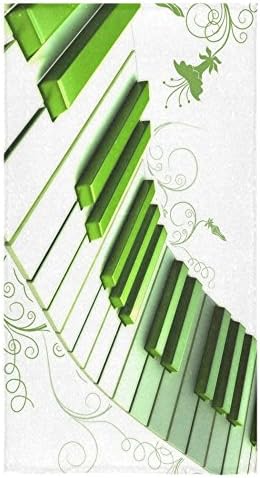 Piano Keyboard Sale Custom Bath Towels Large Soft and Comfortable Travel Beach Bathroom Shower Washcloth Wrap for Men/Women 80% Polyester 20% Cotton, (30" x 56")