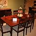Wexford 7 Piece Dining Set in Cherry Veneer and Dark Merlot