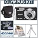 Olympus FE-340 Digital Black Camera Kit, with 1 GB xD Picture Memory Card, Camera Bag, Table Top Tripod, EZ Digital Photography Guide Card