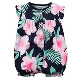 カーターズ Carter's ロンパース フリル袖 綿リブ100% Printed Snap-Up Cotton Romper 3M (55-61cm)