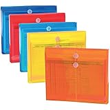 Smead Campus.org Project Envelope, 1-1/4 Expansion, String-Tie Closure, Side Load, Letter Size, Assorted Colors, 5 per Pack (89519)