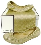 Coach Jilly Lurex Metallic Flats