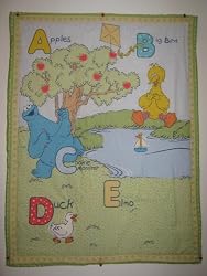 Sesame Street 3 Piece Crib Bedding Set