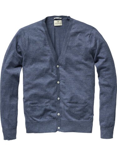 Scotch & Soda Herren Freizeithemd 12010160032 - Basic cardigan - cotton melange, Gr. 50 (L Preisvergleich