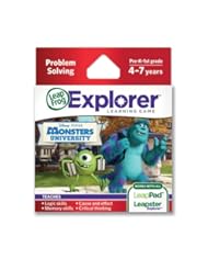 From Amazon.com. Click for details:
 LeapFrog Disney Pixar Monsters University Learning Game (works with LeapPad Tablets, LeapsterGS, and Leapster Explorer) LeapFrog Disney Pixar Monsters University Learning Game (works with LeapPad Tablets, LeapsterGS, and Leapster Explorer)
