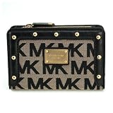 Michael Kors Big Valley Womens Bifold Wallet, Beige/Black 51bzMoKkCrL. SL160 Michael Kors Big Valley Womens Bifold Wallet, Beige/Black