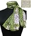 Scarf Paisly Lime Eggplant Print Oblong 13"x60"