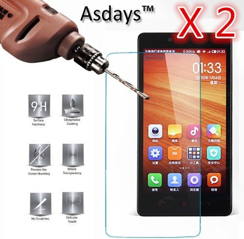ZTE Axon Pro Screen Protector,Axdays®,ZTE Axon Pro,(2 in 1-Pack) Tempered Glass Screen Protector Perfect Fit for ZTE Axon Pro