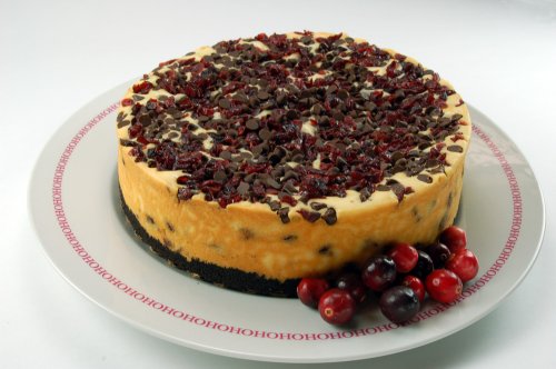 8 inch Cranberry Chocolate Chip Cheesecake by Cheese Cake City, Inc.