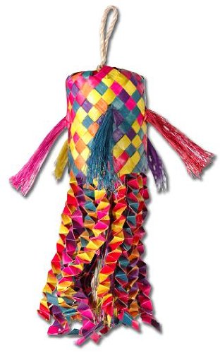 Planet Pleasures Pinata Octopus Medium Natural Bird Toy