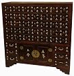 Asian Chinese Furniture - 33" Japanese Design 41 Drawer Herbal Medicine / Apothecary Chest