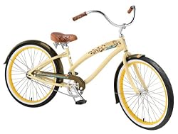 Nirve Lahaina Women's Single-Speed Cruiser Bike (Cocoa Butter)