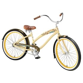 Click here to buy Nirve Lahaina Ladies Single-Speed Cruiser Bike (Cocoa Butter) by Nirve