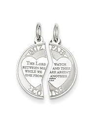Sterling Silver Breakapart Mizpah Charm
