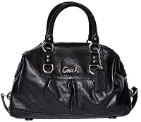 Coach Leather Ashley Sabrina Convertiable Satchel Bag 15445 Black