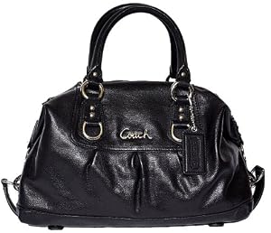 Coach Leather Ashley Sabrina Convertiable Satchel Bag 15445 Black