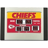 Team Sports Kansas City Chiefs Scoreboard Desk Clock