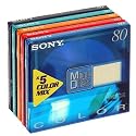 Sony 5 Pack 80min MiniDisc Colour Cello Wrap SPECIAL EDITION