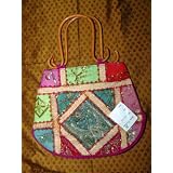 Sari bag Multi Banjara Mirrors Designer Purse
